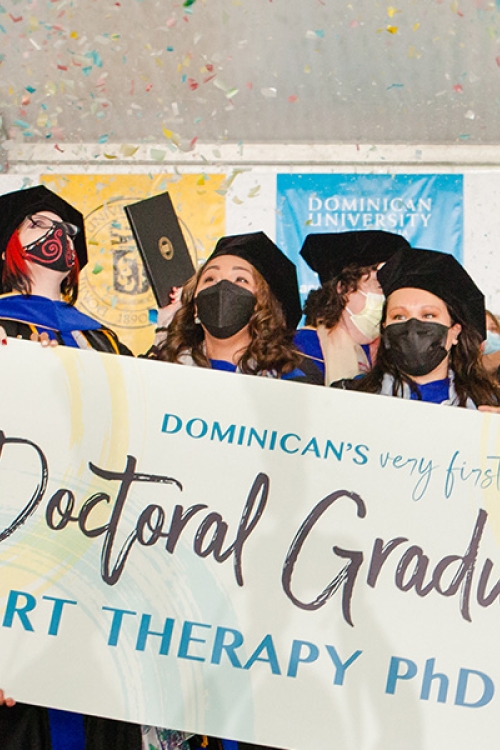 First Doctoral art therapy class graduates