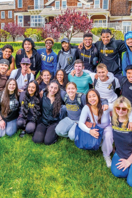 Group of students outside. US News and World report 2026 badges displayed for Best Regional West and Best Value Universities