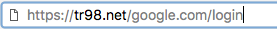 Bad Google Website URL