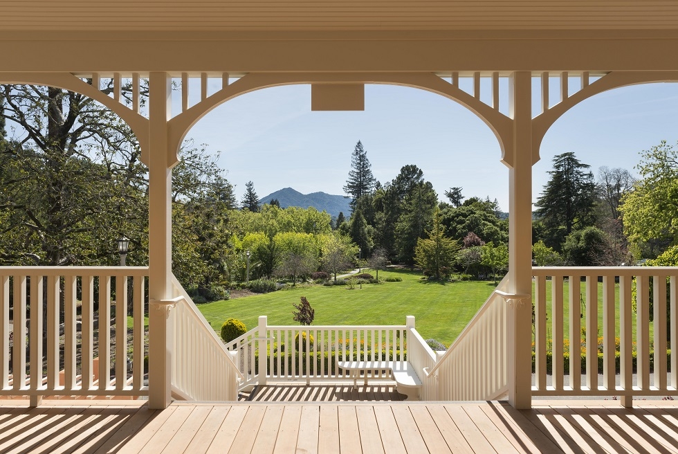 View from Meadowlands porch looking toward Mt. Tam