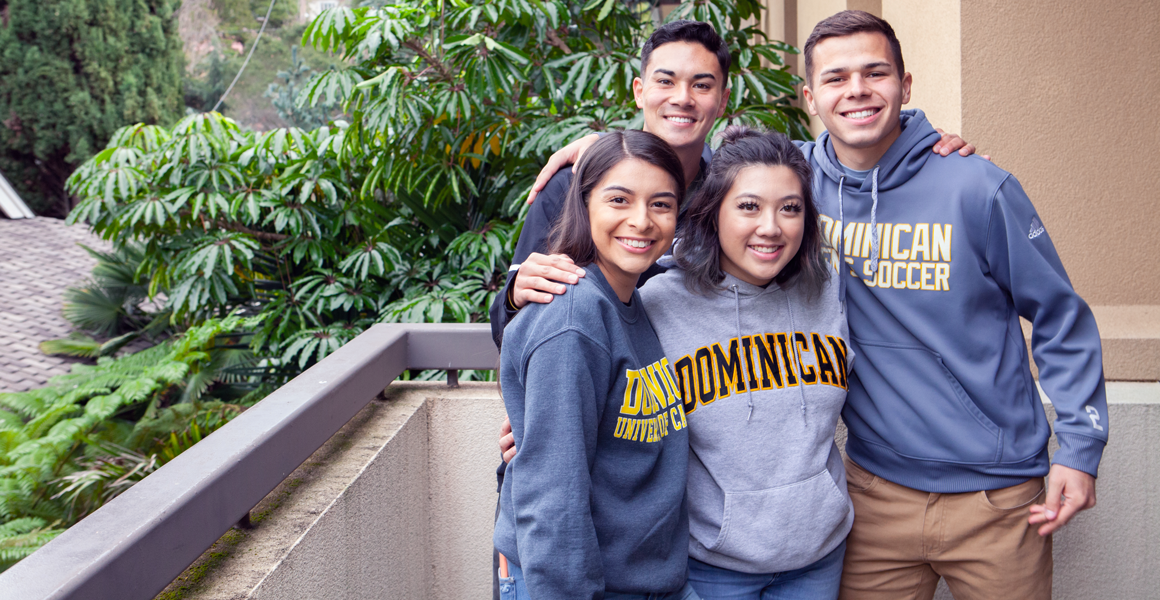 Four Dominican University of California students 