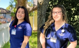 senior 2 nurses jinny tran and emily duncan