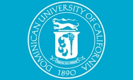 dominican blue seal image for graduation 2020