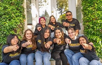 A group of Dominican University of California peer counselors 