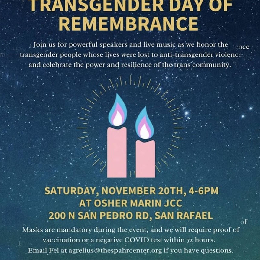 transgender day of remembrance event poster