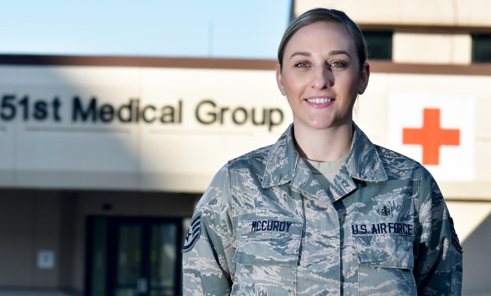 image of Yellow Ribbon OT student Cassidy McCurdy in U.S. Air Force military fatigues