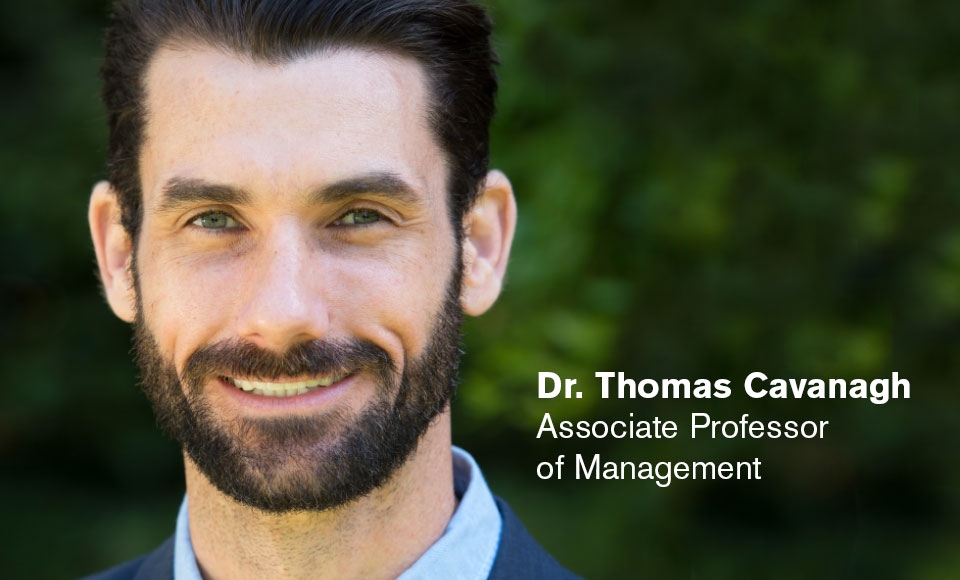 image featuring photo of professor Thomas Cavanagh and flipped classroom approach