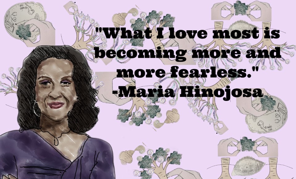 image of Maria Hinojosa quote for story on community art project